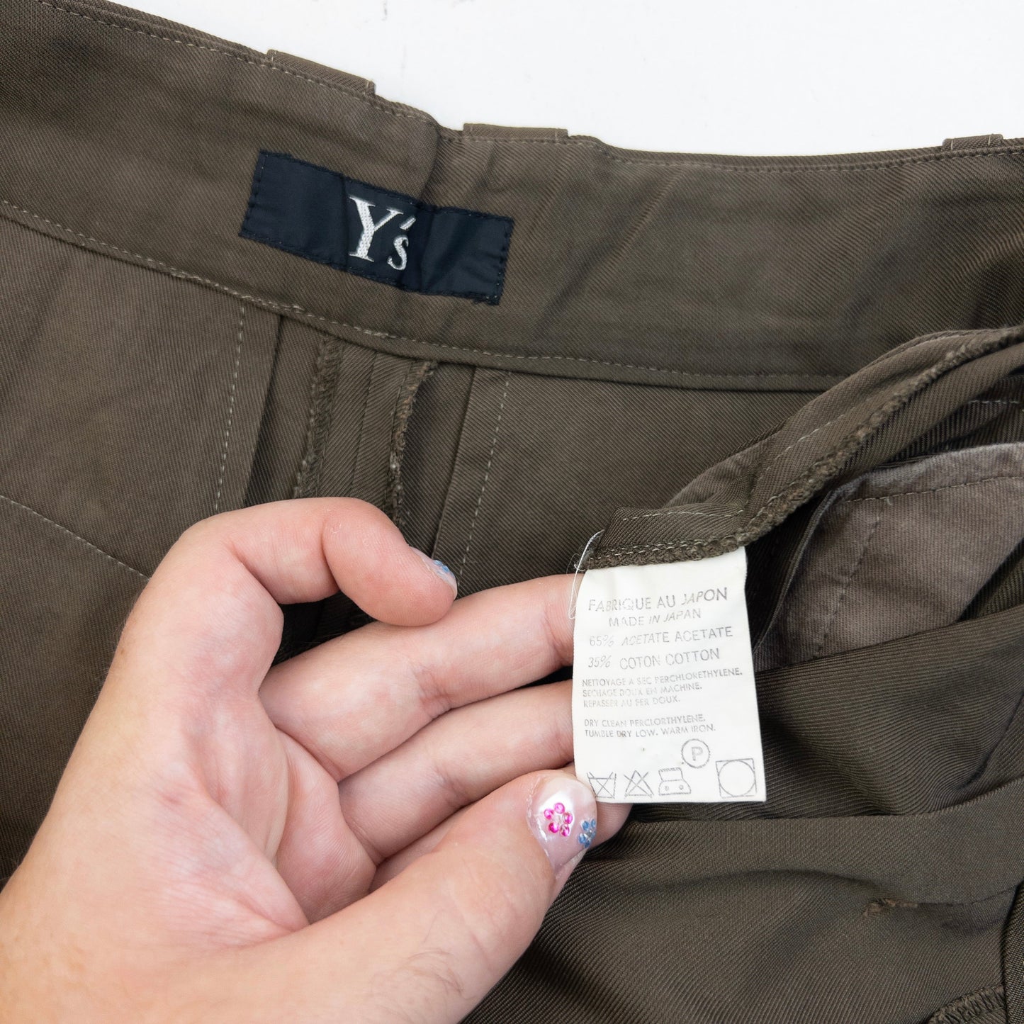 Vintage 2000s Yohji Yamamoto Pleated Trousers Size W27 | W27, Multicoloured