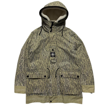 Stone Island Naslan Rain Camo Parka Jacket | Medium, Camo