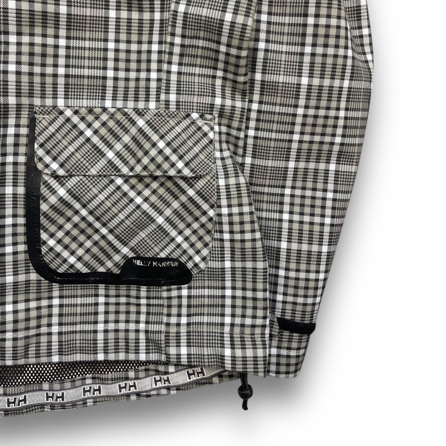 Helly Hansen Plaid Tech Jacket (XS) | Default Title, Black, White, Beige