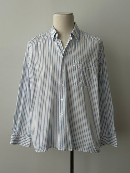 Christian Dior Monsieur Paris 1990s Pure Cotton Striped Shirt - L
