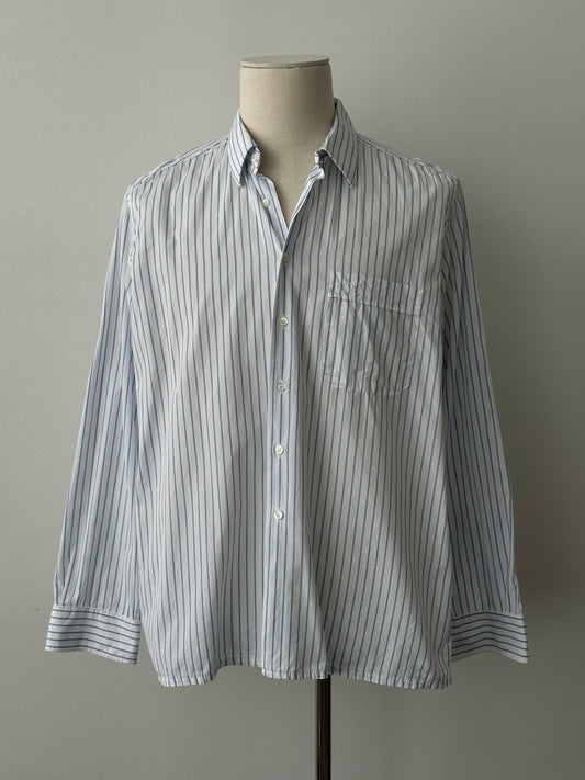 Christian Dior Monsieur Paris 1990s Pure Cotton Striped Shirt - L