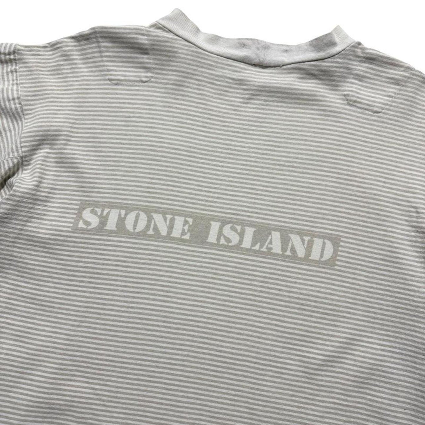 Stone Island 80's Marina Striped T-Shirt | Medium, Red