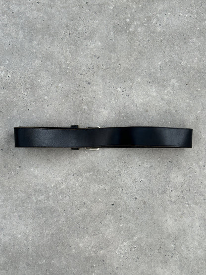 Vintage 1990s Thick Leather Belt - W32-42
