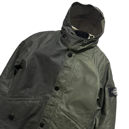 Stone Island A/W 2009 Waxed Ice Jacket | Large, Olive