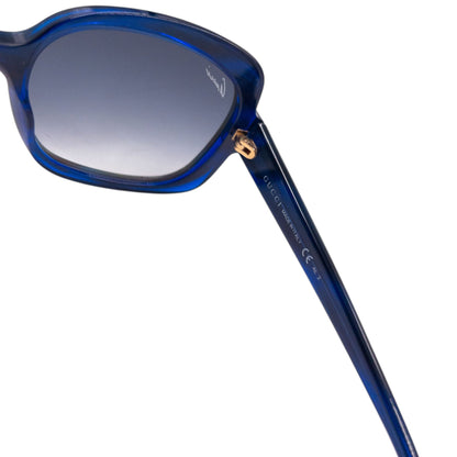 Vintage 2000s Gucci Pattern Sunglasses | O/S, Blue