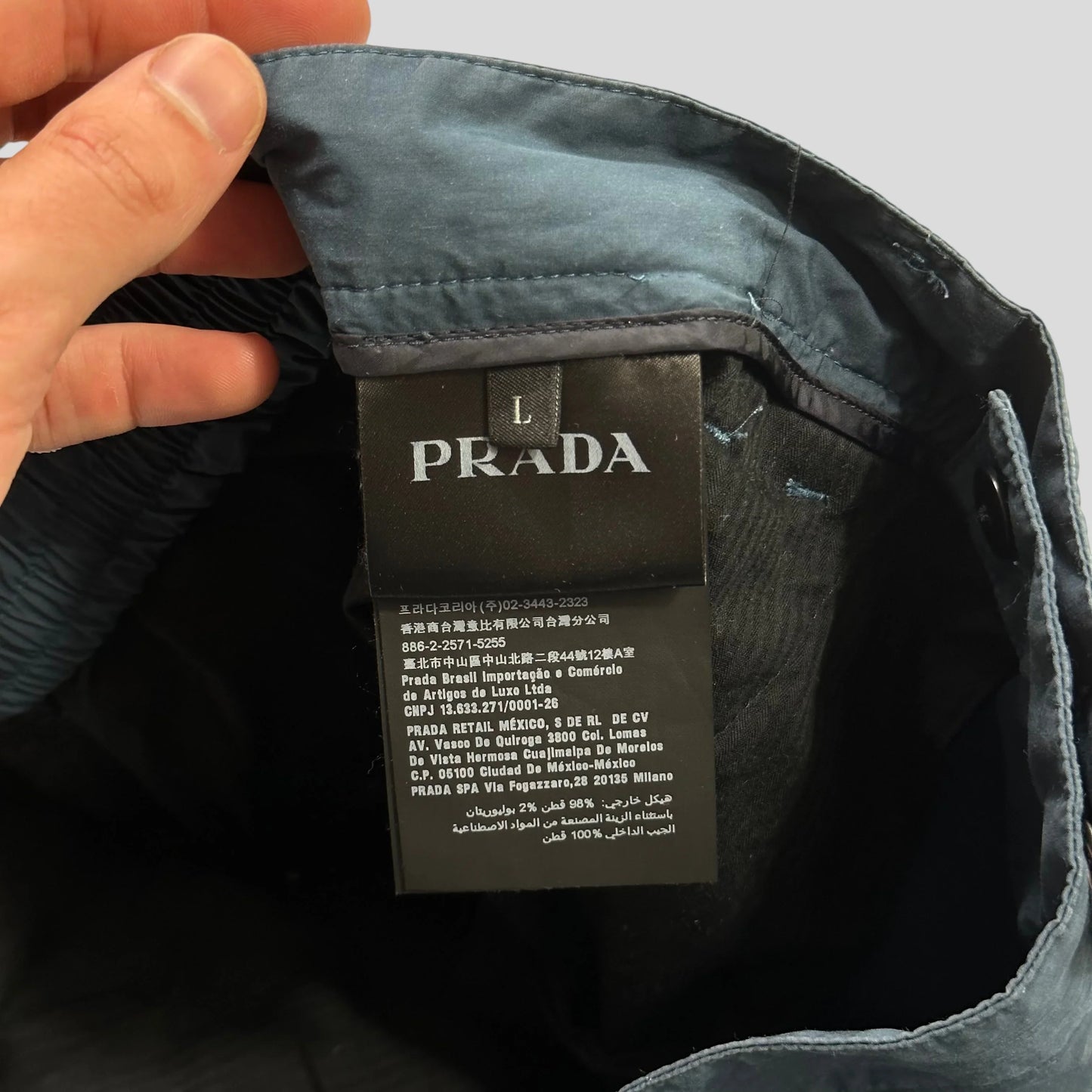 Prada Milano 2017 Rubber Logo Tech Trousers - M/L