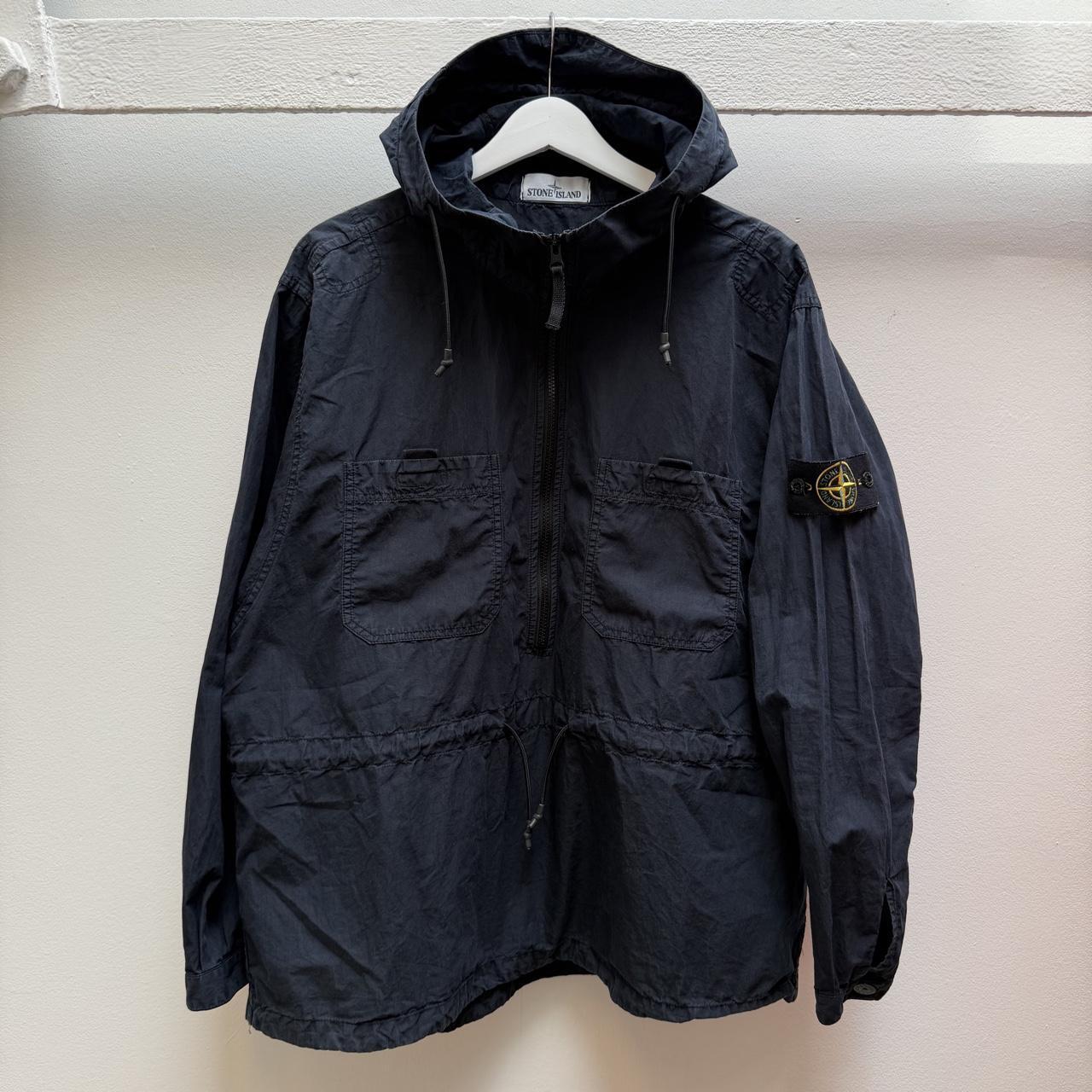 Stone Island Hooded Smock Jacket (L) | Large, Navy