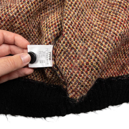 Vintage PPFM Tartan Wool Button Up Cardigan Size M