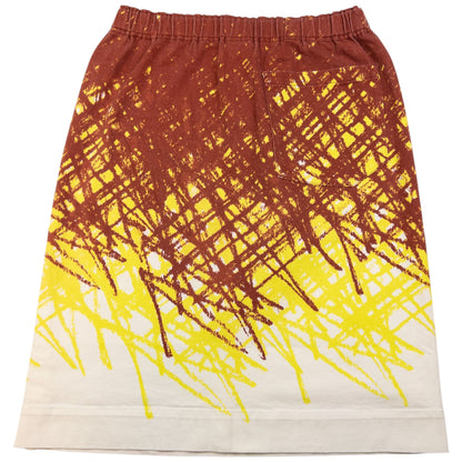 Vintage Issey Miyake Me Scribble Print Skirt Womens Size W30