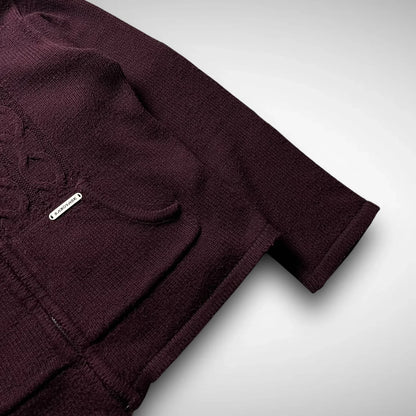 Sabotage Knitted Zip-Up Hoodie (1990s)