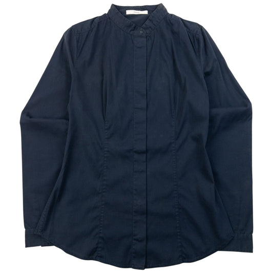 Vintage 2000s Prada Long Sleeve Button Up Shirt Womens Size S | Small, Navy