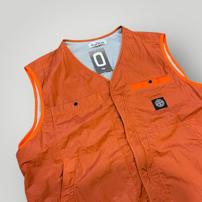 Stone Island Seersucker TC Patch Logo Gilet XL