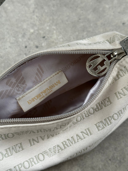 Emporio Armani 2000s Monogram Baguette Shoulder Bag