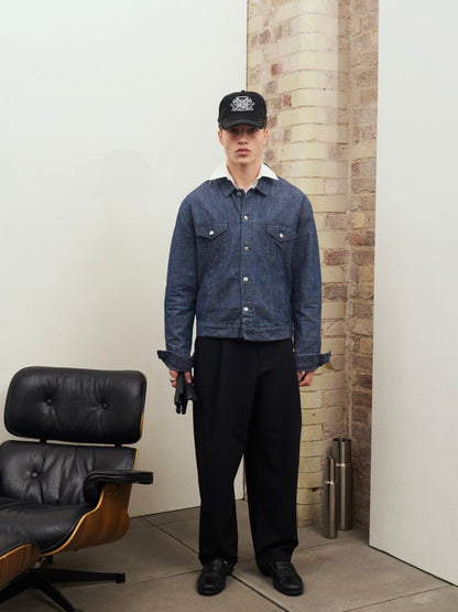 Versace Classic V2 90s Logo Buttons Denim Jacket - L/XL