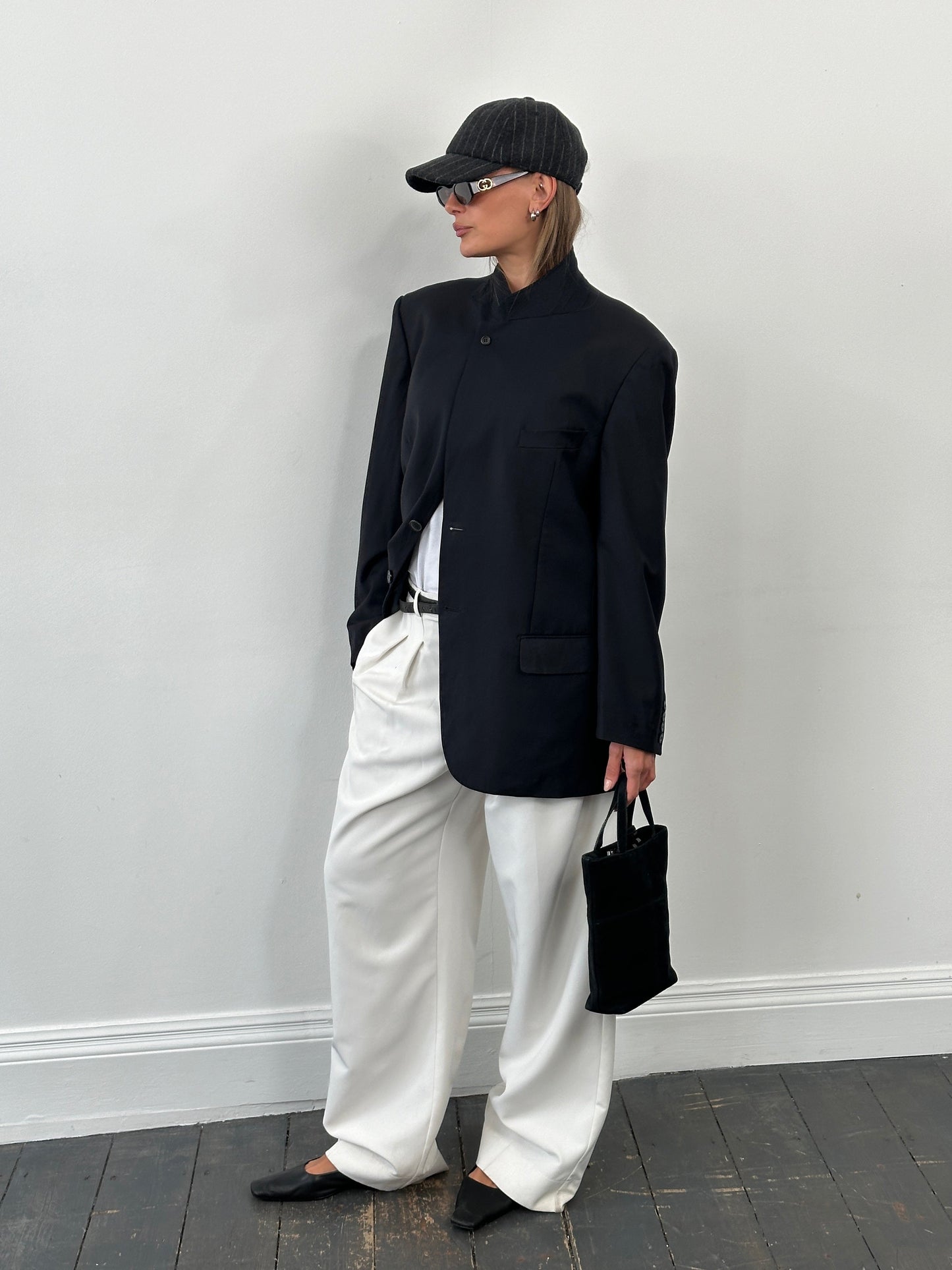 Su Misura x Loro Piana 2000s Pure Wool Single Breasted High Neck Blazer - 42R/XL