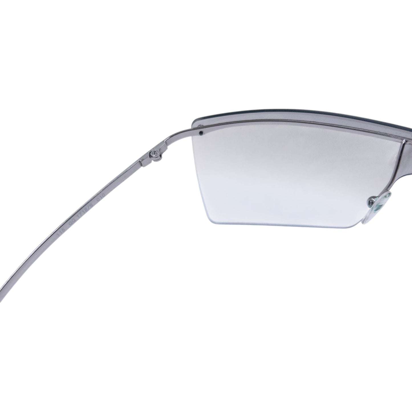 Vintage 2000s Gucci Clear Rimless Sunglasses | O/S, Grey
