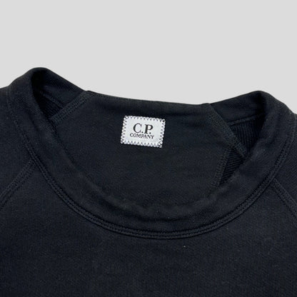 CP Company AW21 Nylon Panelled Lens Double Pocket Crewneck - M/L | Default Title, Black