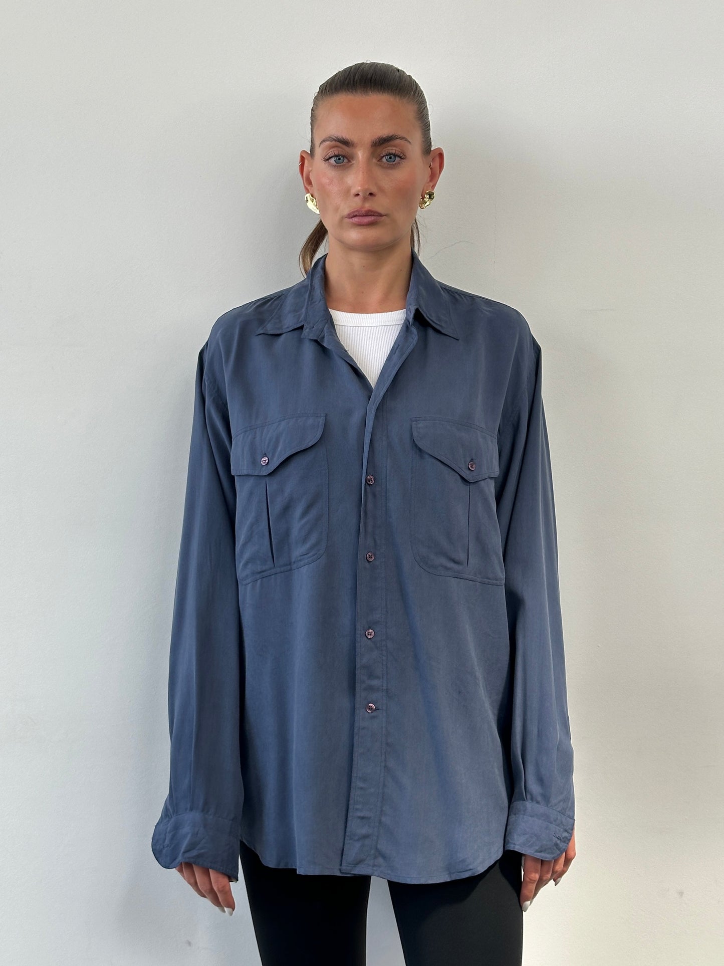 Vintage Pure Silk Shirt - XL