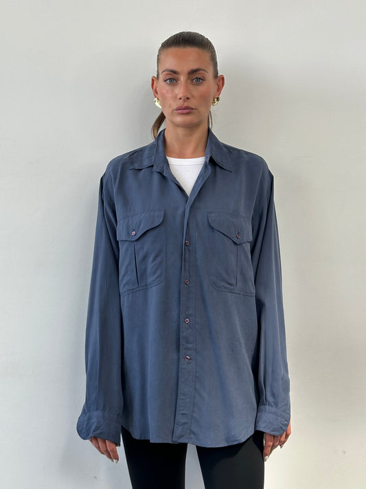 Vintage Pure Silk Shirt - XL