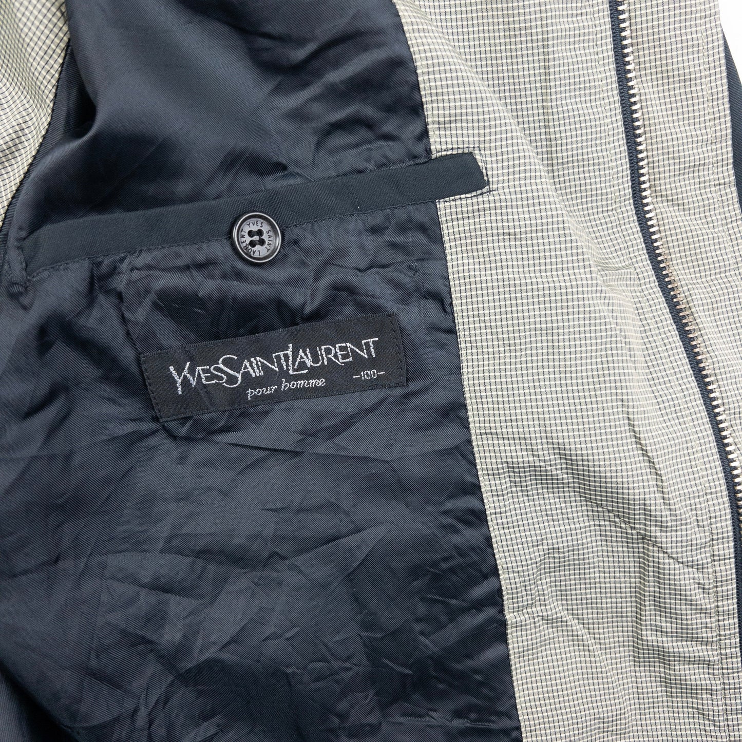 Vintage YSL Yves Saint Laurent Harrington Jacket Size M