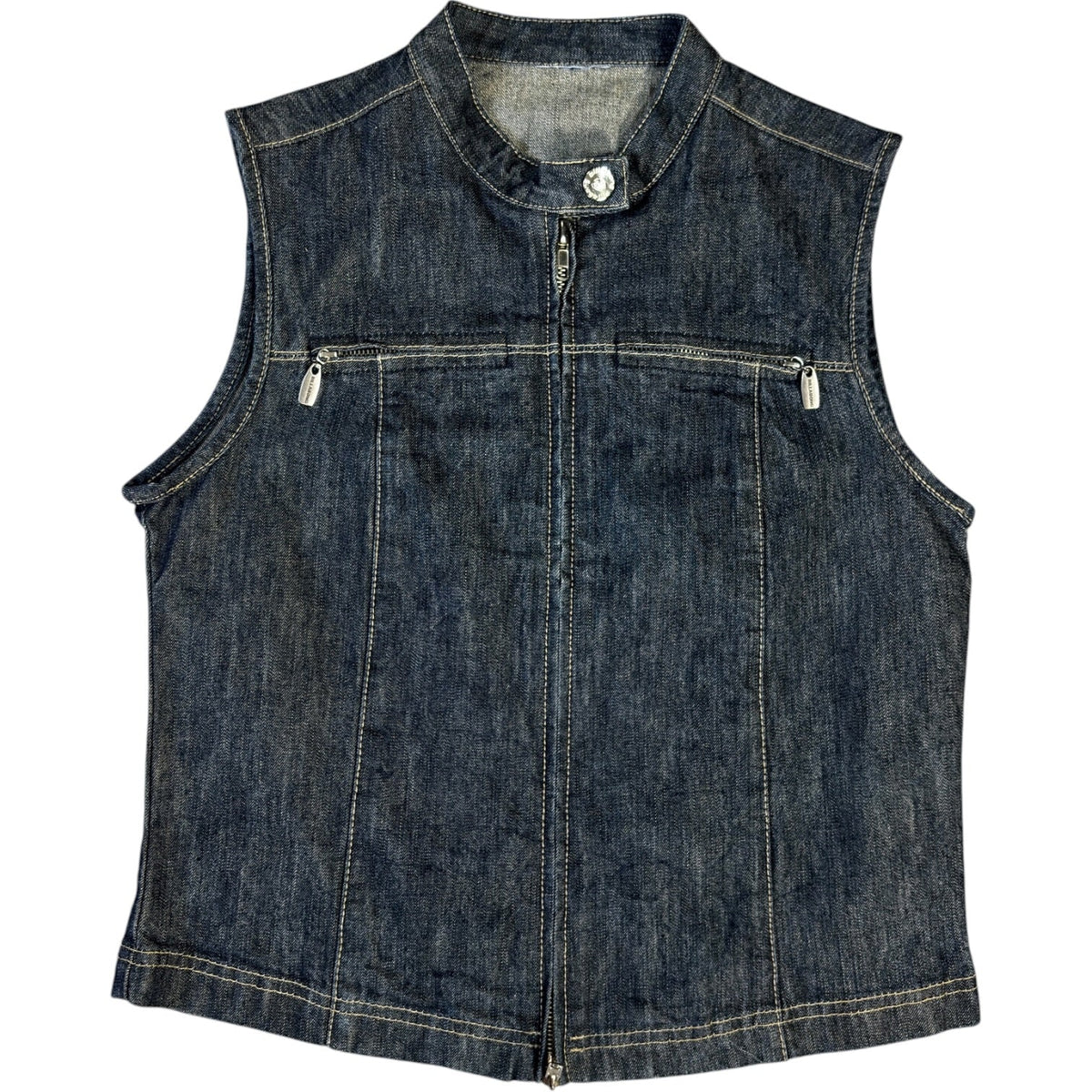 Billabong 00’s Sleeveless Denim Jacket Size 10/12 | 10/12, Red