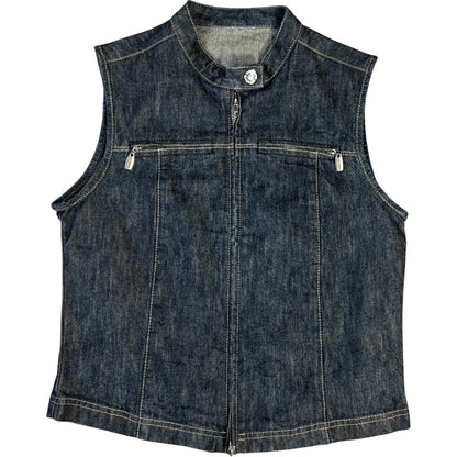 Billabong 00’s Sleeveless Denim Jacket Size 10/12 | 10/12, Red