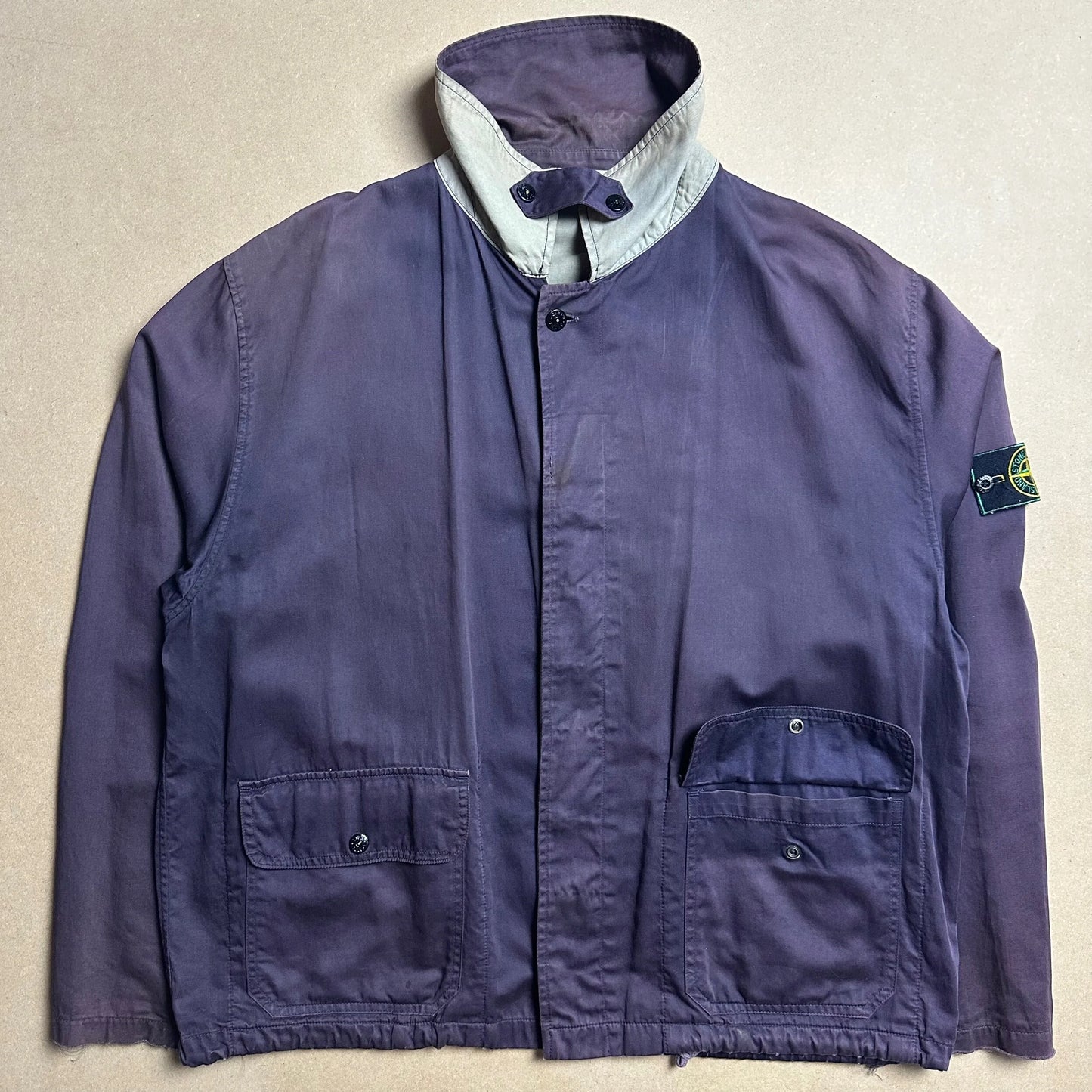 S/S 1993 Midnight Blue Raso Gommato Life Safer Blouson Jacket