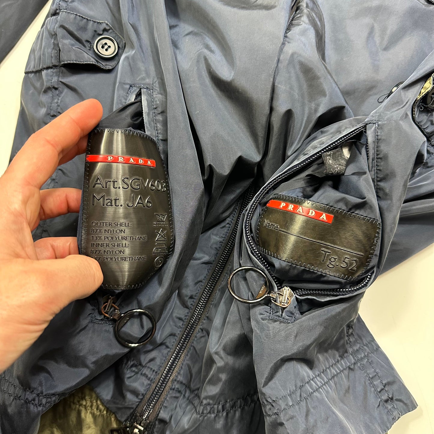 Prada Sport 00’s Nylon Reversible D-ring Field Jacket - IT52 (M/L) | Default Title, Multicoloured