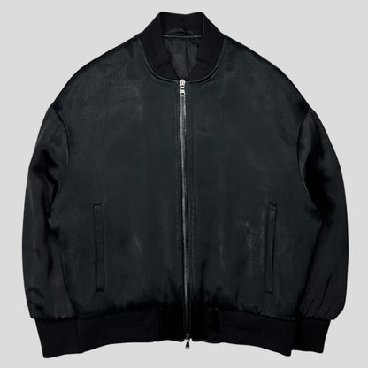 Neil Barrett Textured Viscose Italian Padded Bomber Jacket - S/M