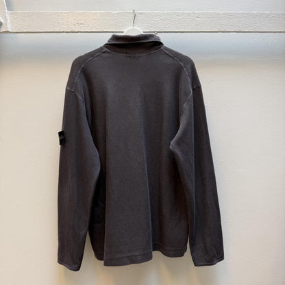 Early 00’s Stone Island Ribbed Knit Jumper (XL) | Extra Large, Charcoal