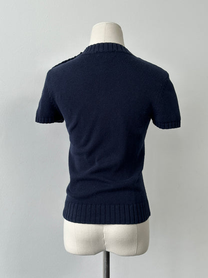 Burberry Blue Label Pure Cotton Knit Jumper - XS-S