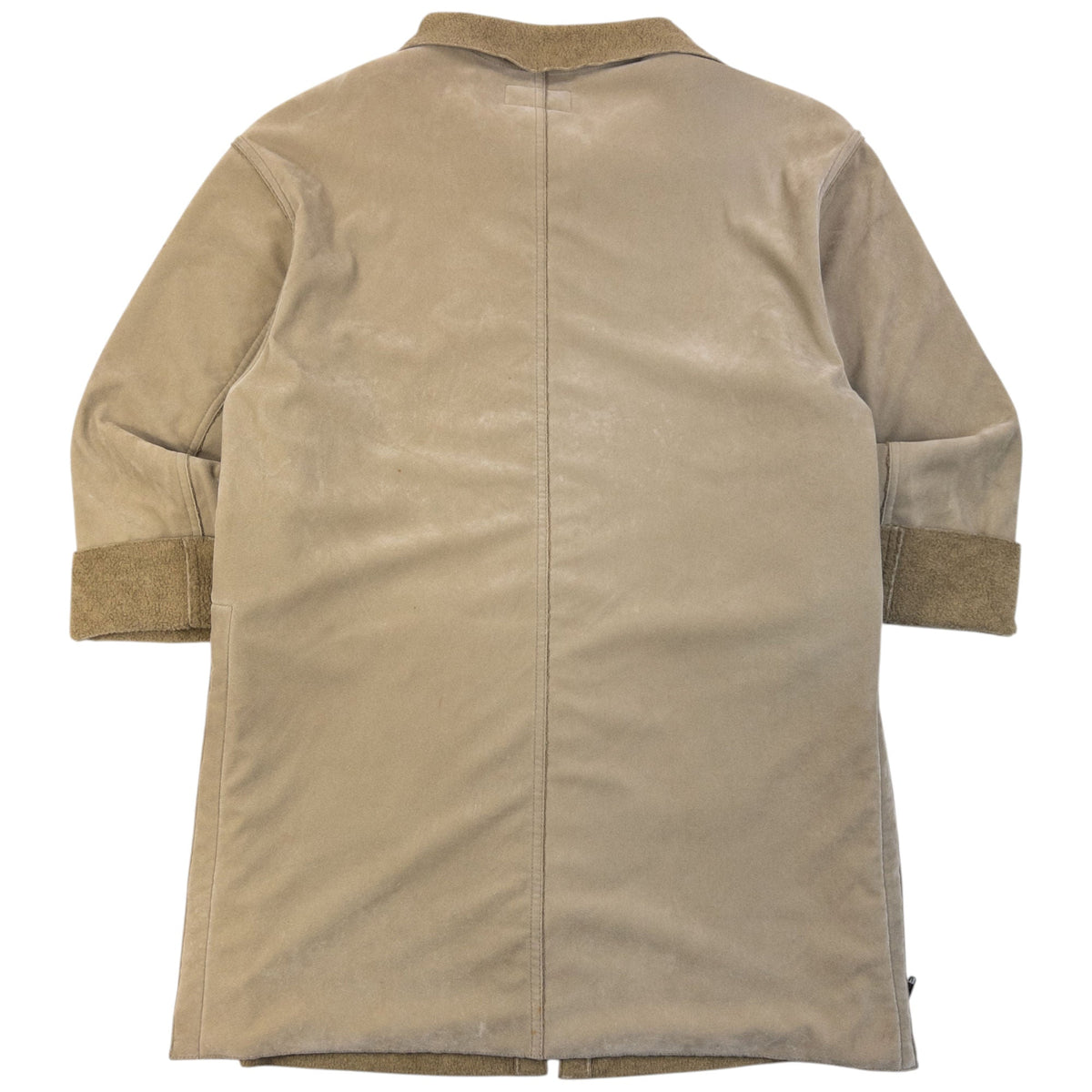 Vintage 90s Armani Jeans Fleece Lined Jacket Size M | Medium, Beige