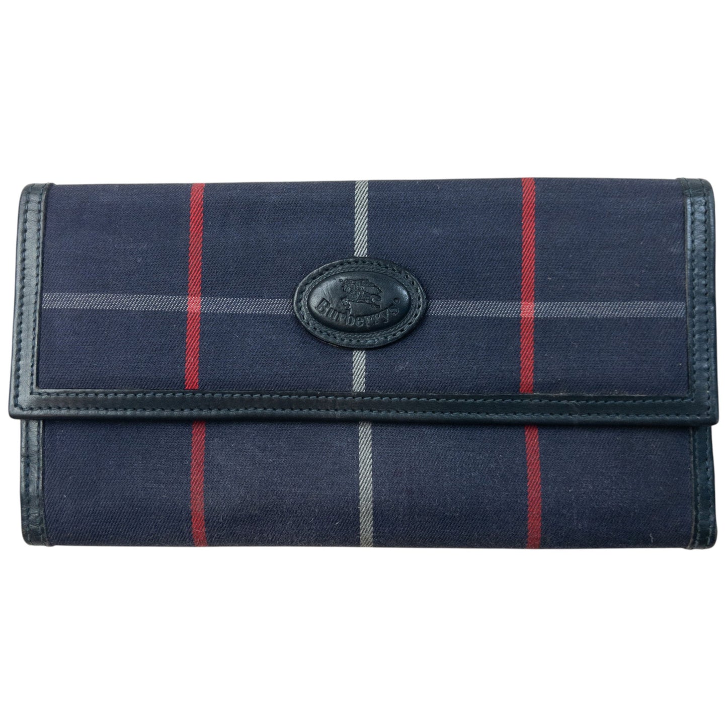 Vintage Burberry Nova Check Purse | O/S, Navy