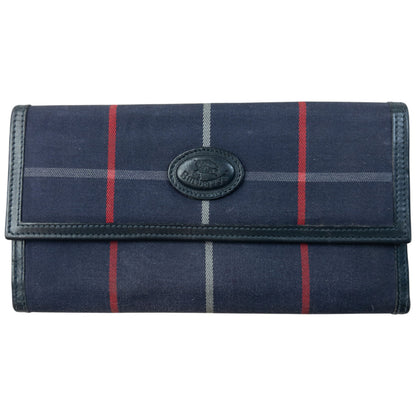 Vintage Burberry Nova Check Purse | O/S, Navy