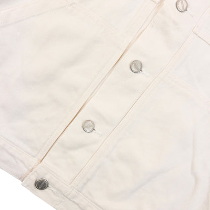 Vintage 2000s Marithe + Francois Girbaud Denim Jacket Size M | Medium, White