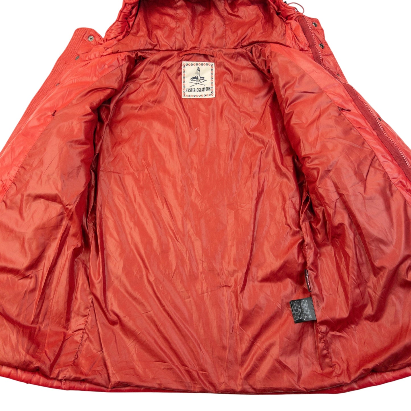 Vintage 90s Hysteric Glamour Primaloft Puffer Jacket Womens Size M | Medium, Red