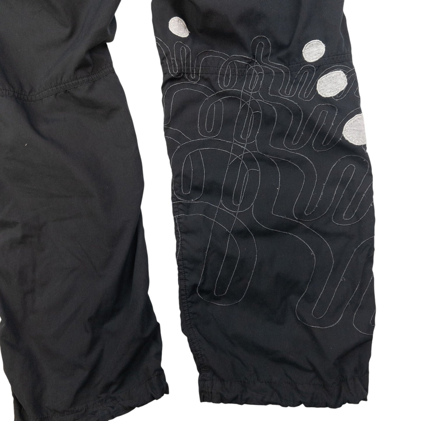 Vintage Maharishi Embroidered Roll Up Trousers Size S