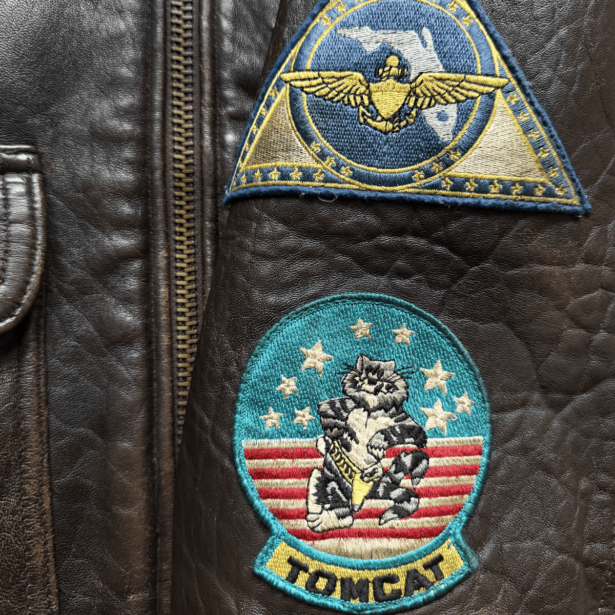 Avirex 1991 Top Gun Gavelston G-1 Flight Jacket - XS/S | S/M, Brown