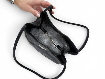 2000s Prada Milano Nylon Mini Tote Bag | O/S, Black