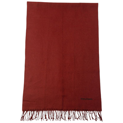 Vintage 90s Issey Miyake Wool Tassel Scarf | O/S, Red
