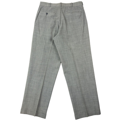 Vintage 90s Issey Miyake Checkered Jacket & Trousers Suit Set Size L | Large, Grey