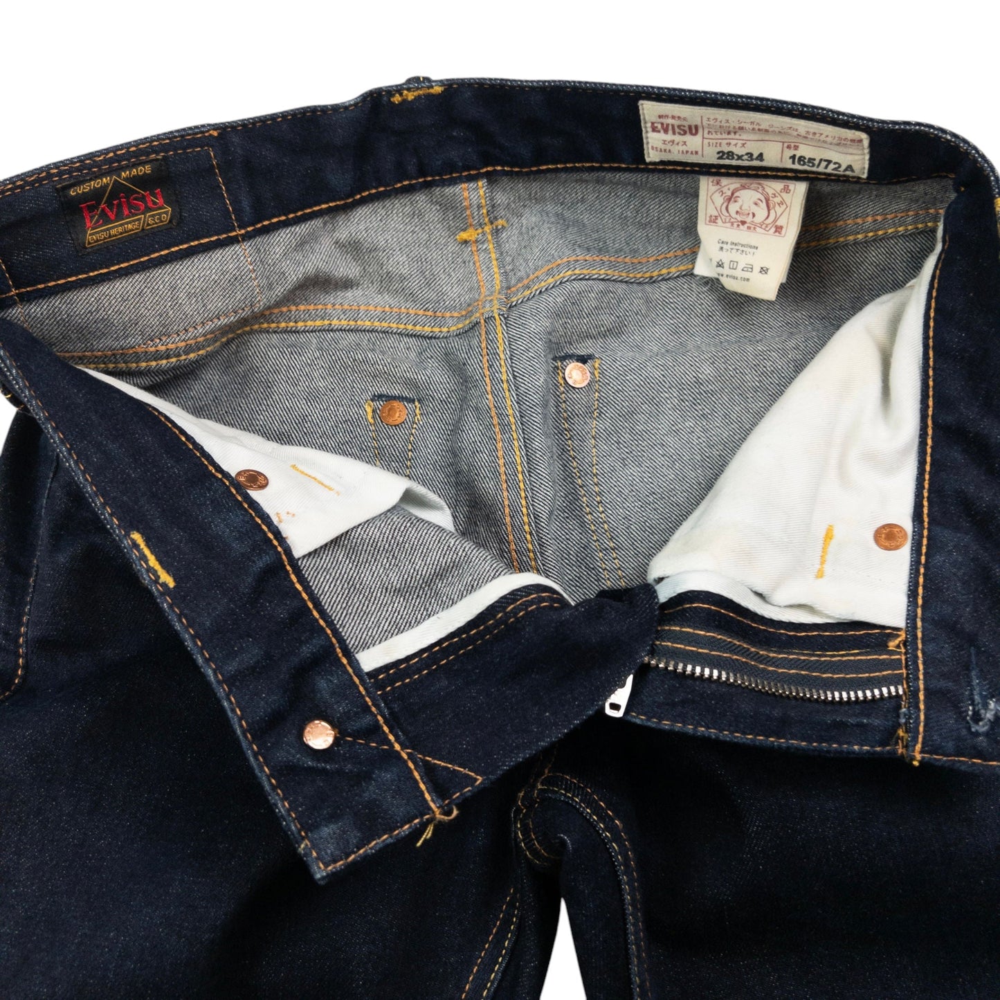 Vintage Evisu Double Gull Japanese Denim Skinny Jeans Size W28