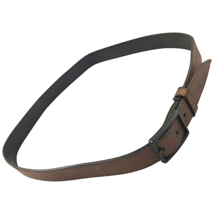Vintage 2000s Issey Miyake Reversible Leather Belt Size L | O/S, Black