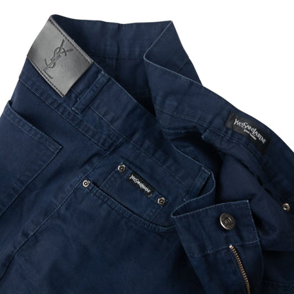 Vintage YSL Yves Saint Laurent Embroidered Chino Trousers Size W37