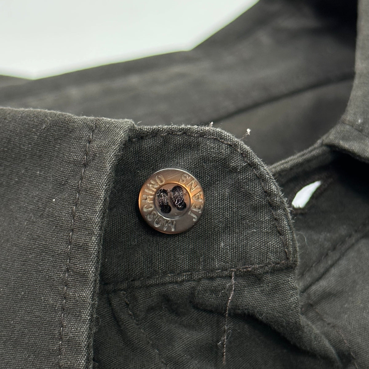 Moschino Jeans 00’s Tectonic Seam Technical Cotton Shirt - M | Brown