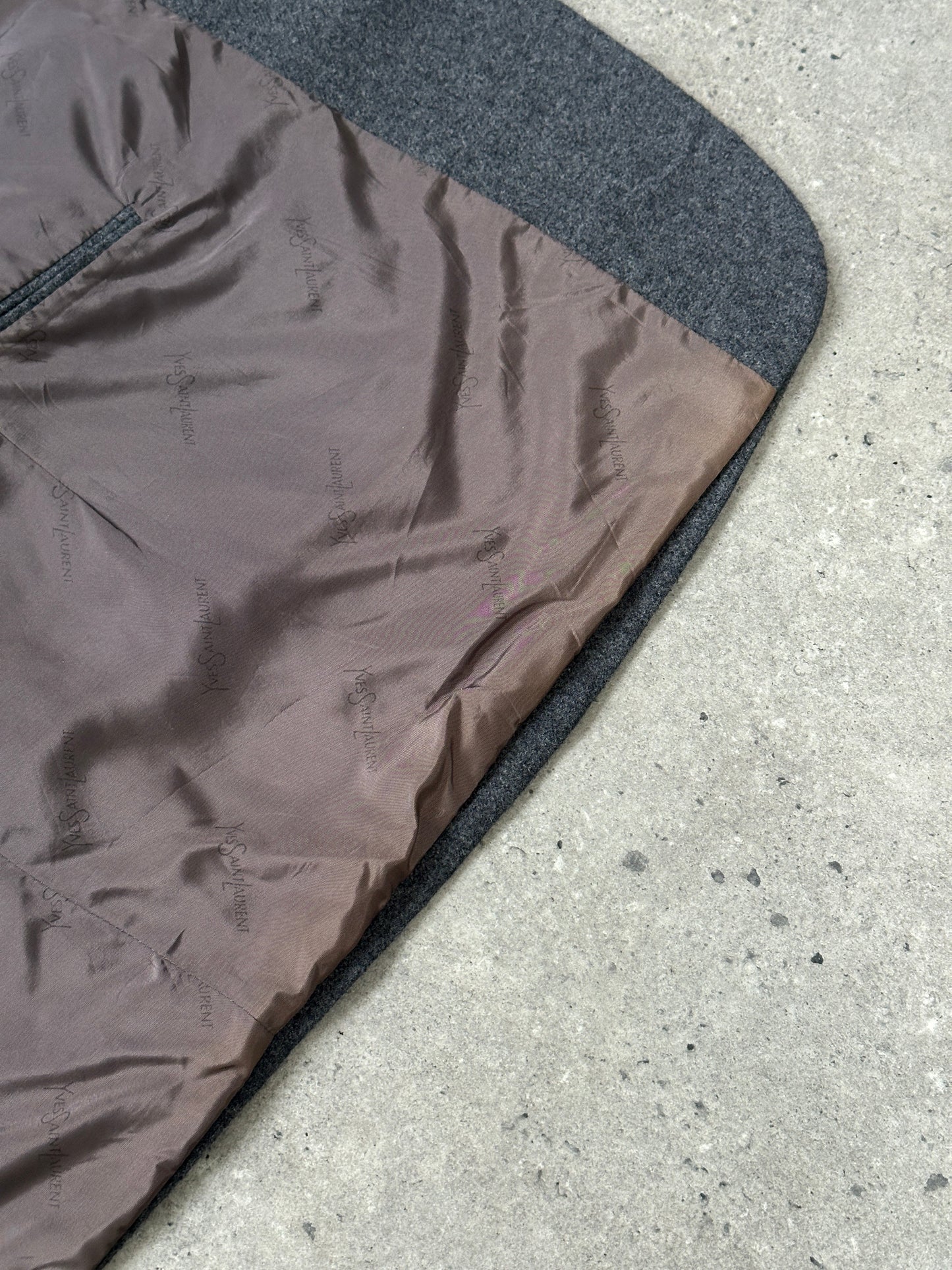 Yves Saint Laurent 1990s Single Breasted Brushed Wool Blazer- 38R/L