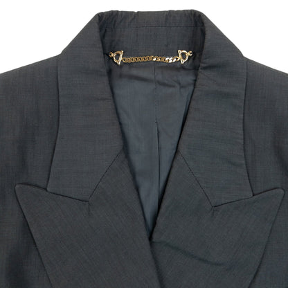 Vintage 90s Gucci Blazer Jacket Womens Size M | Medium, Blue