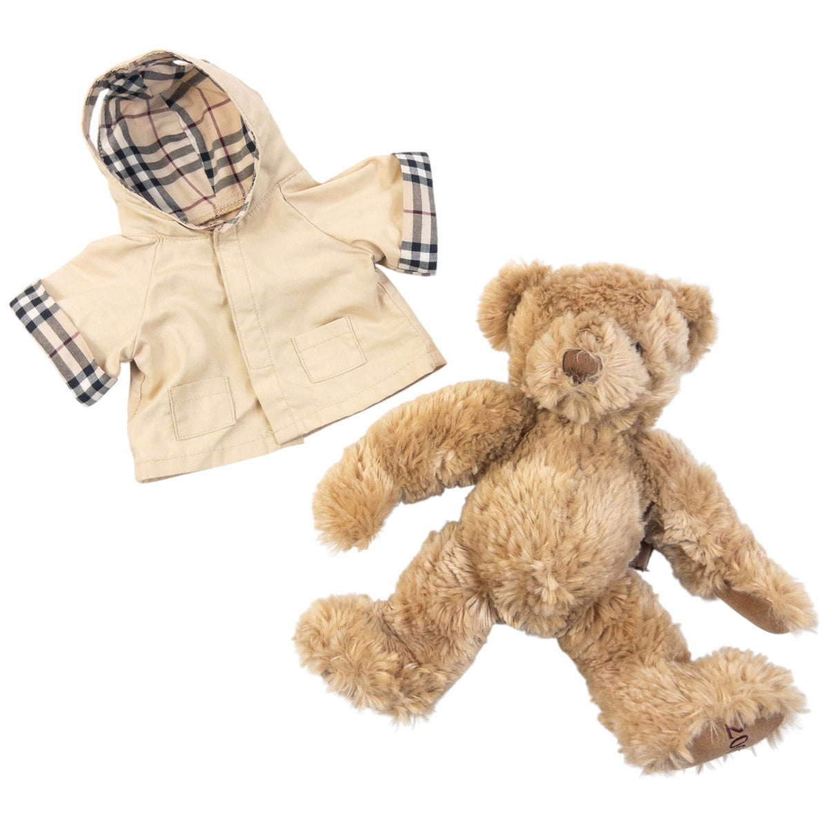 Vintage 2007 Burberry Jacket Teddy Bear | O/S, Beige