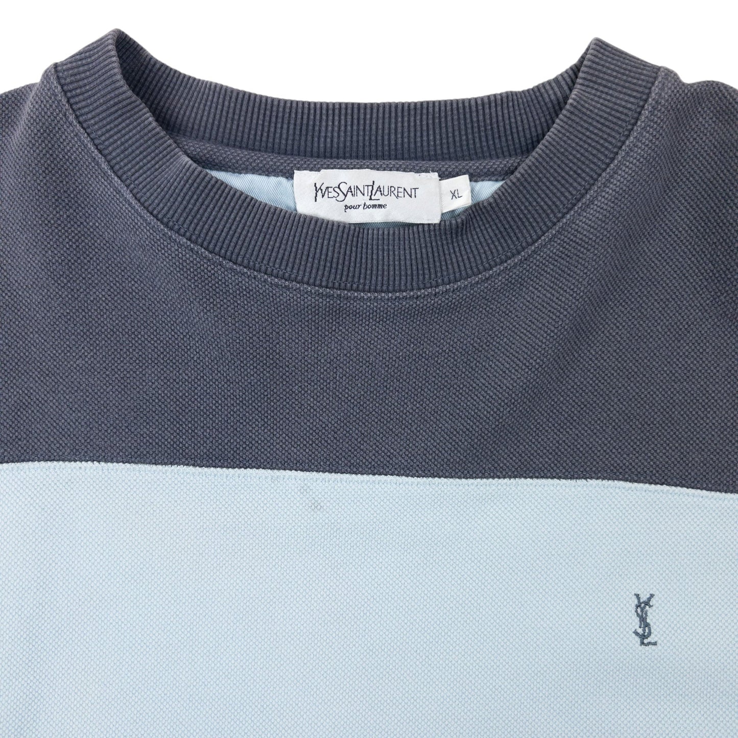 Vintage 2000s YSL Yves Saint Laurent Striped Sweatshirt Size XL | XL, Multicoloured