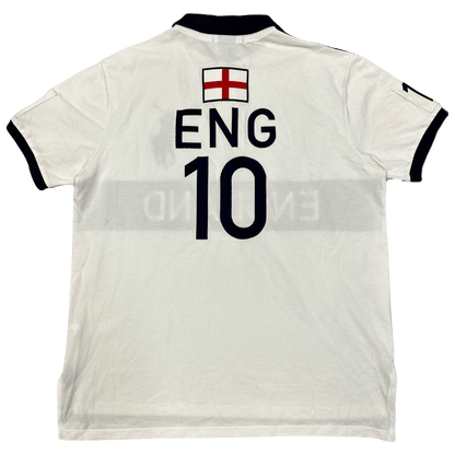 Ralph Lauren Spellout England Polo In White ( XL ) - Known Source